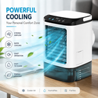 Portable Mini Evaporative Air Cooler Fan Humidifier 900ml
