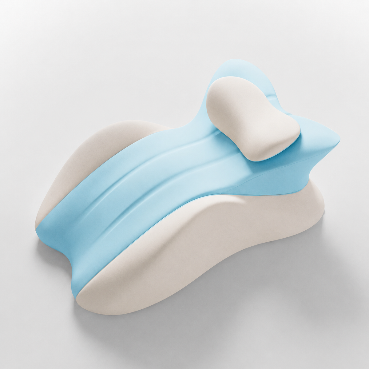 Ergonomic Couples Support Pillow for Hands-Free Relaxation