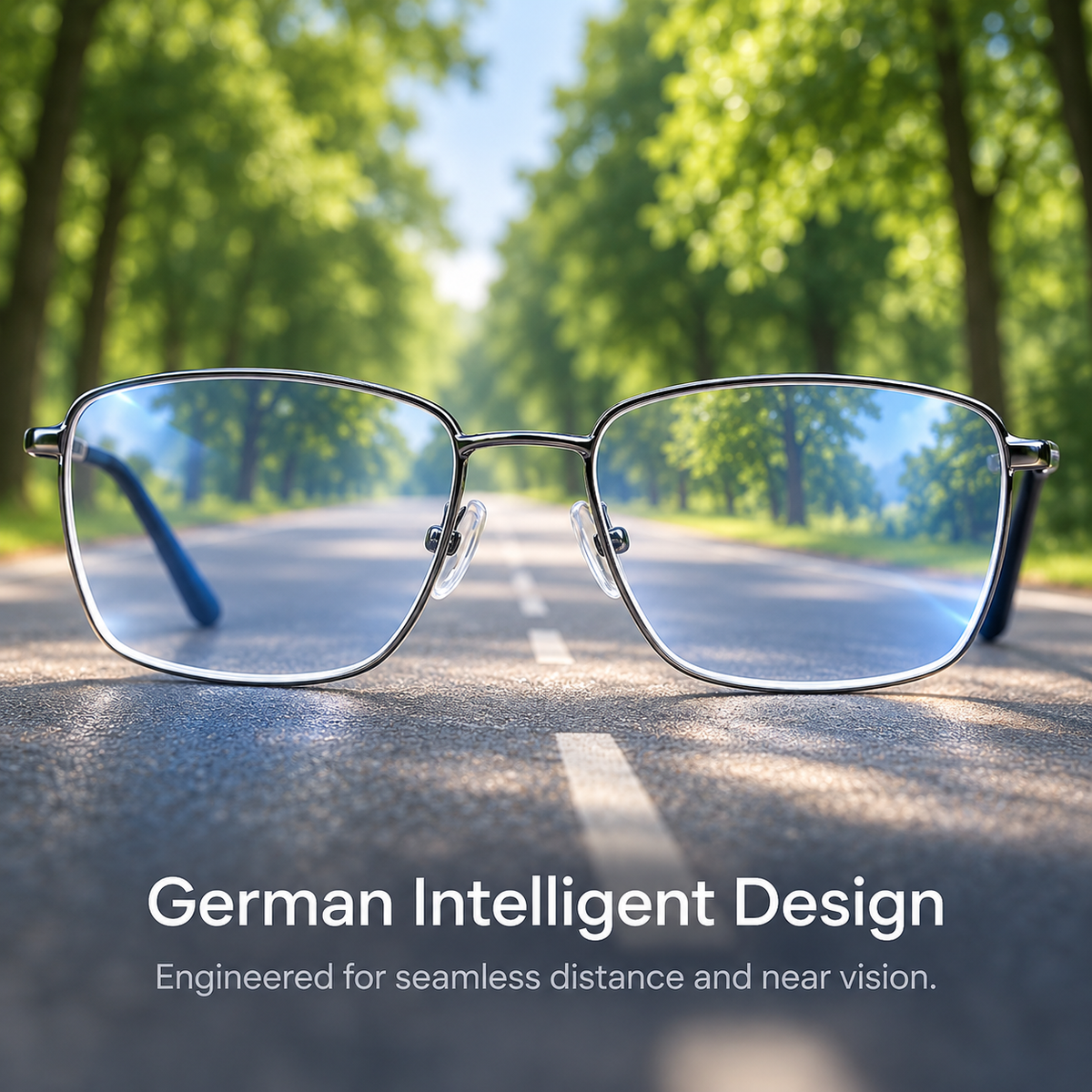 Progressive Multifocal Glasses for Clear All-Distance Vision