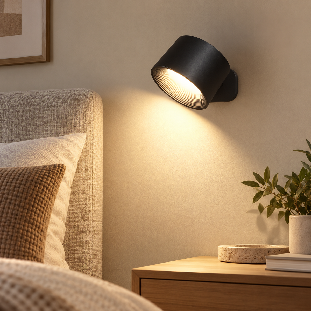 Wireless Rechargeable 360 Wall Light Touch Control LED