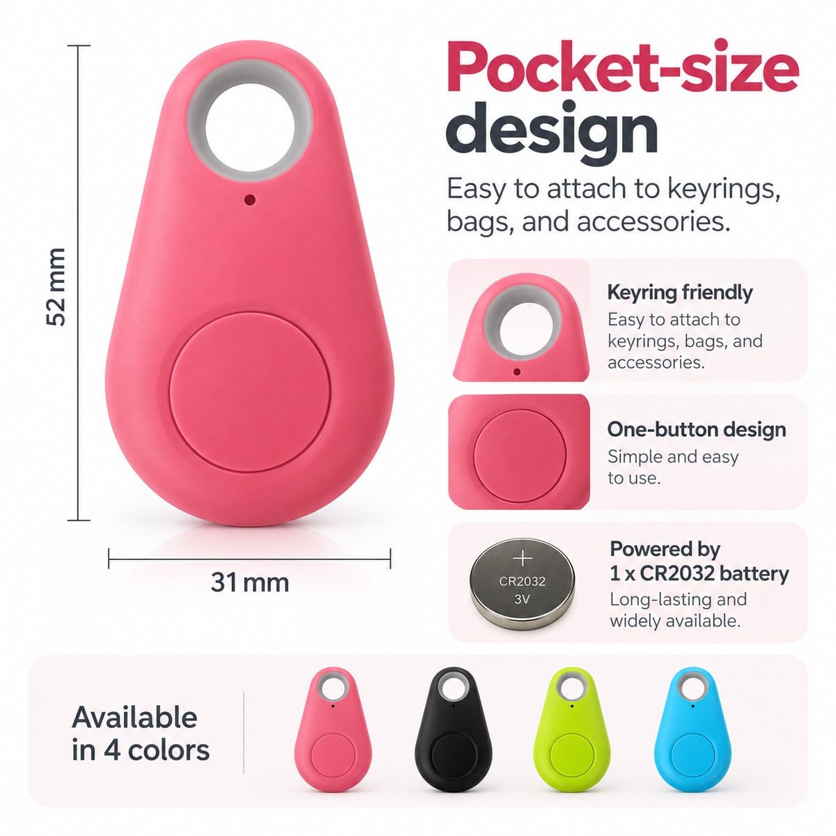 Mini GPS Tracker for Kids SOS Geo Alarm Real Time Locator