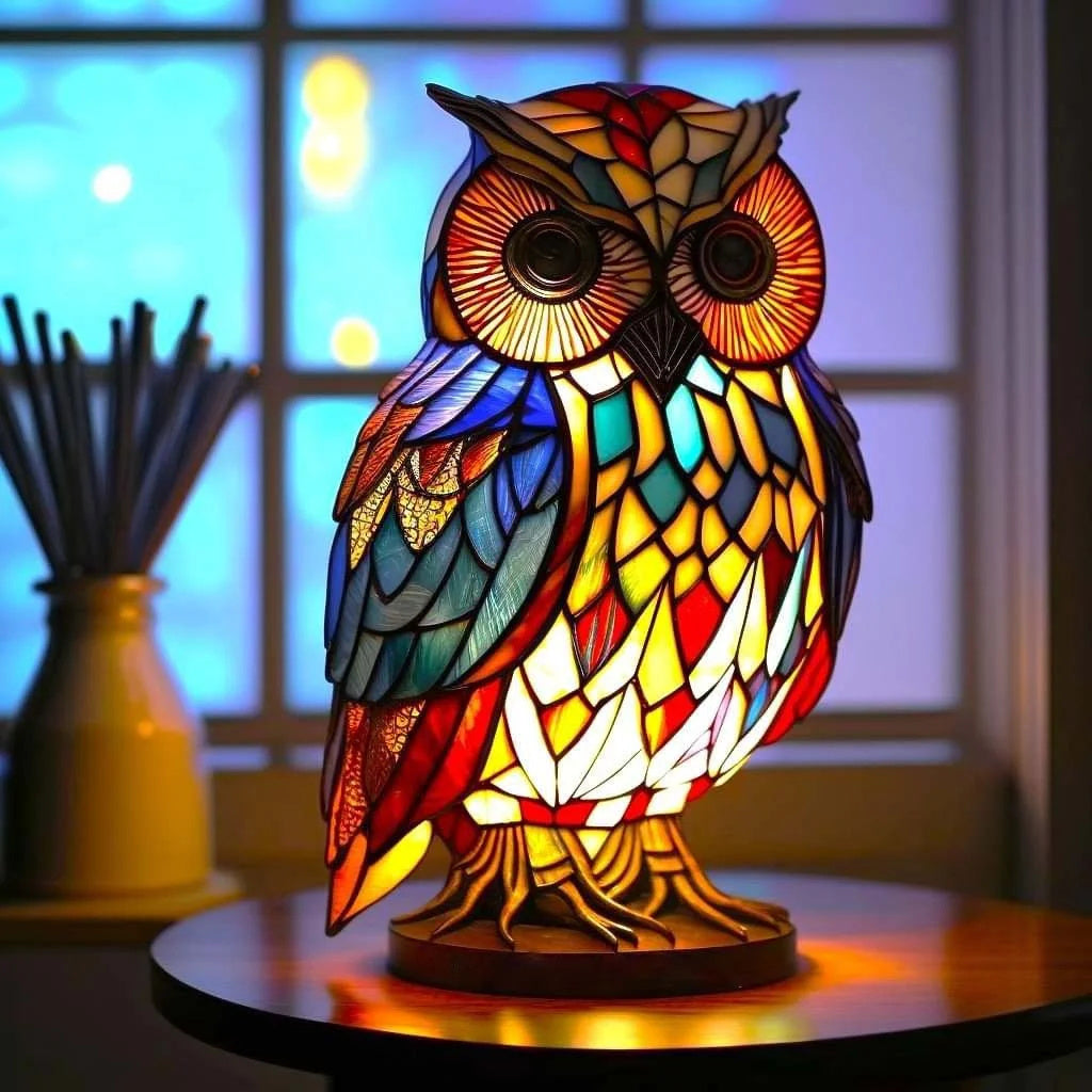 Animal Table Lamp Stained Glass Table Lamp Vintage Style