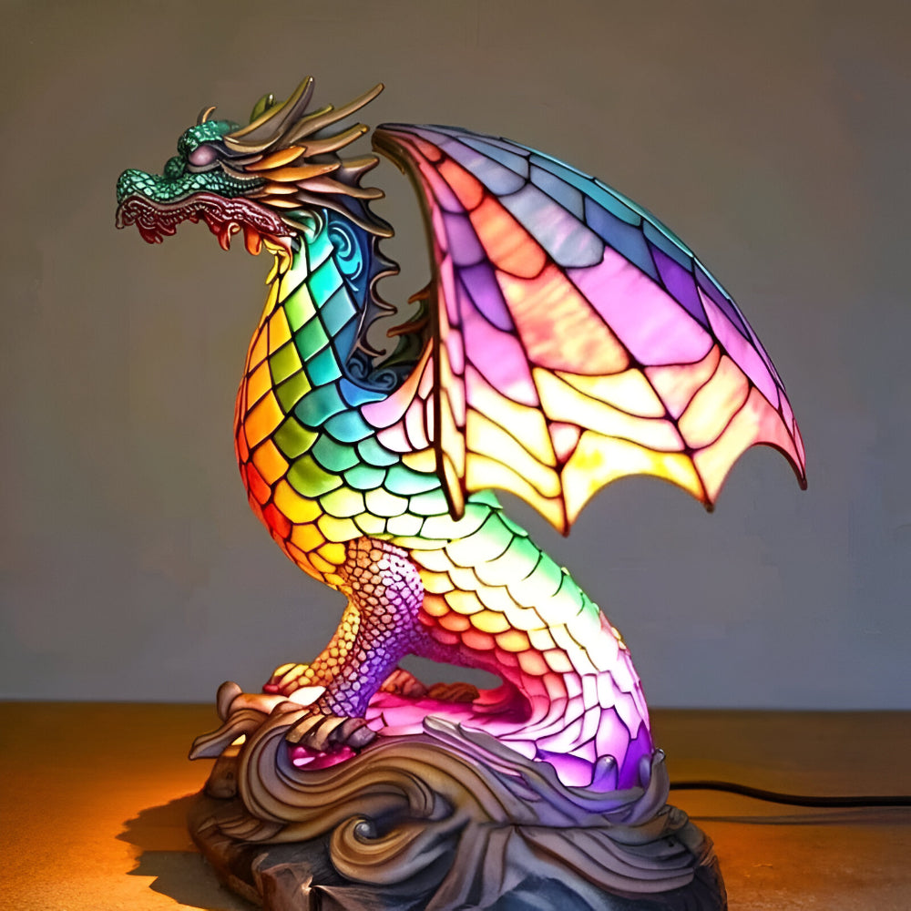 Animal Table Lamp Stained Glass Table Lamp Vintage Style