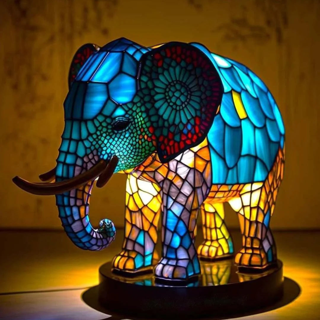 Animal Table Lamp Stained Glass Table Lamp Vintage Style