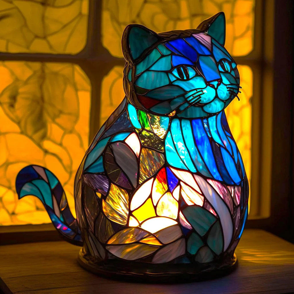 Animal Table Lamp Stained Glass Table Lamp Vintage Style