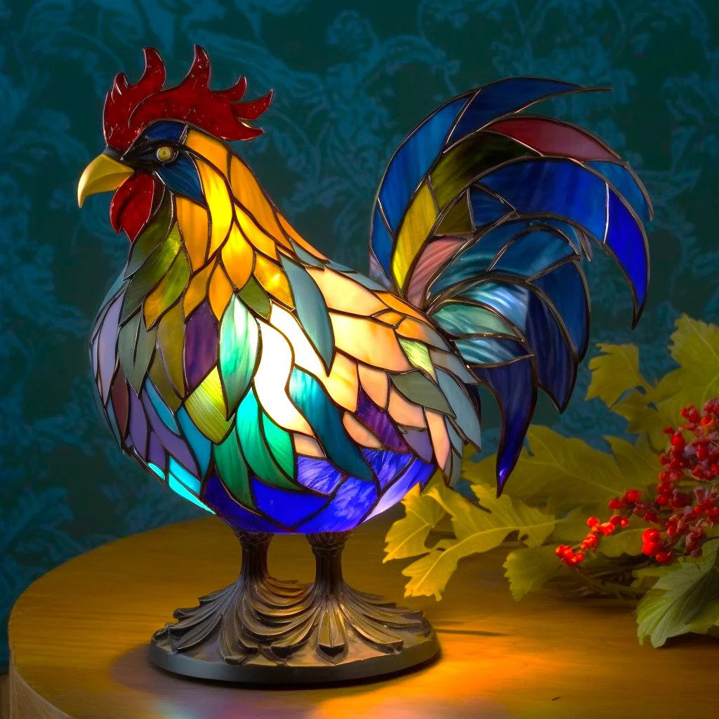 Animal Table Lamp Stained Glass Table Lamp Vintage Style