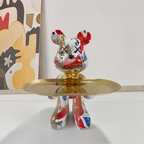 Decorative Bear Tray Organizer for Keys