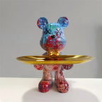 Decorative Bear Tray Organizer for Keys