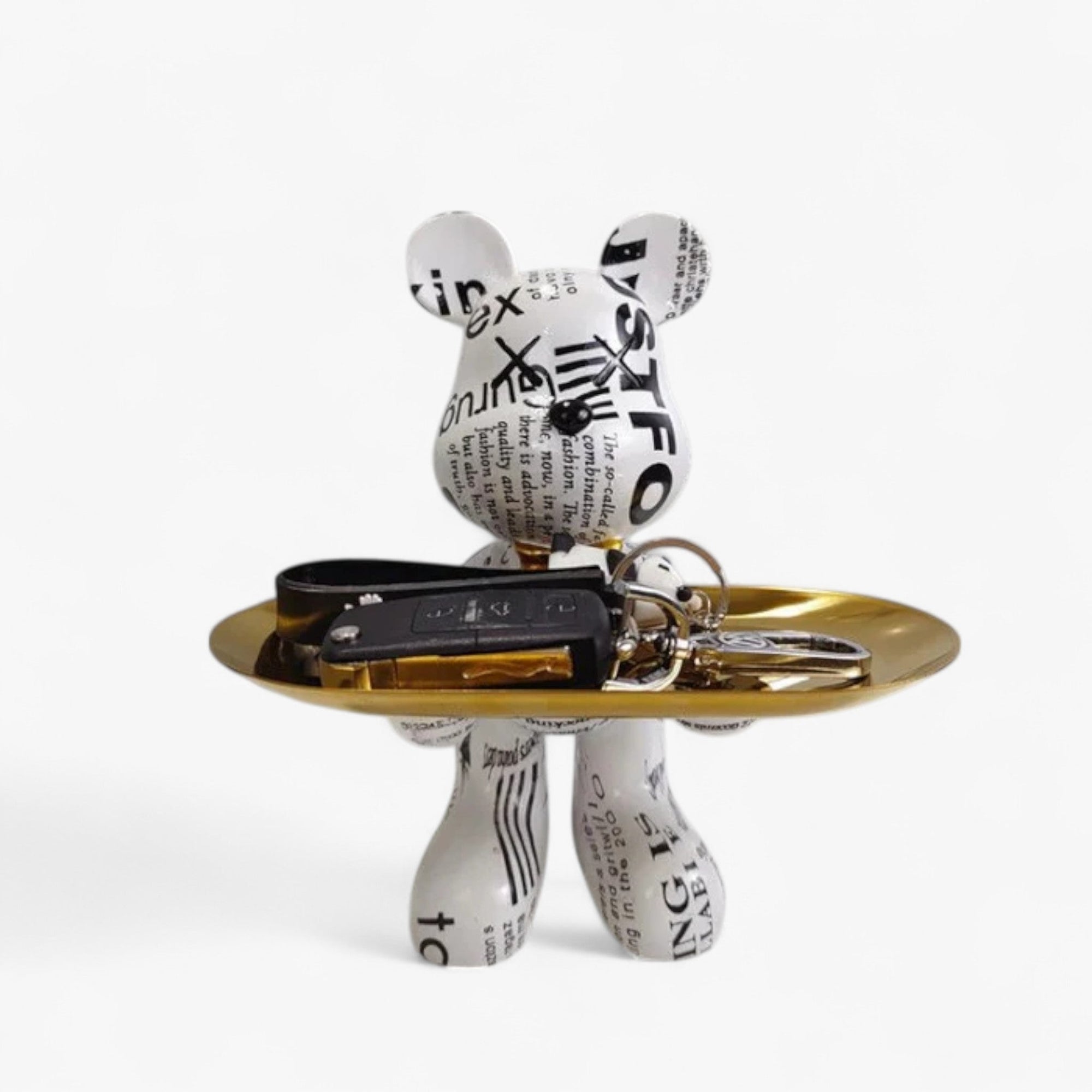 Decorative Bear Tray Organizer for Keys