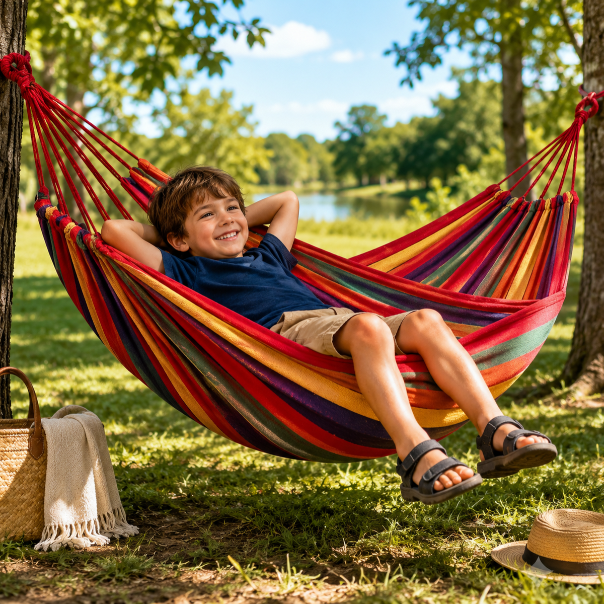 Camping Hammock Portable Outdoor Hanging Bed