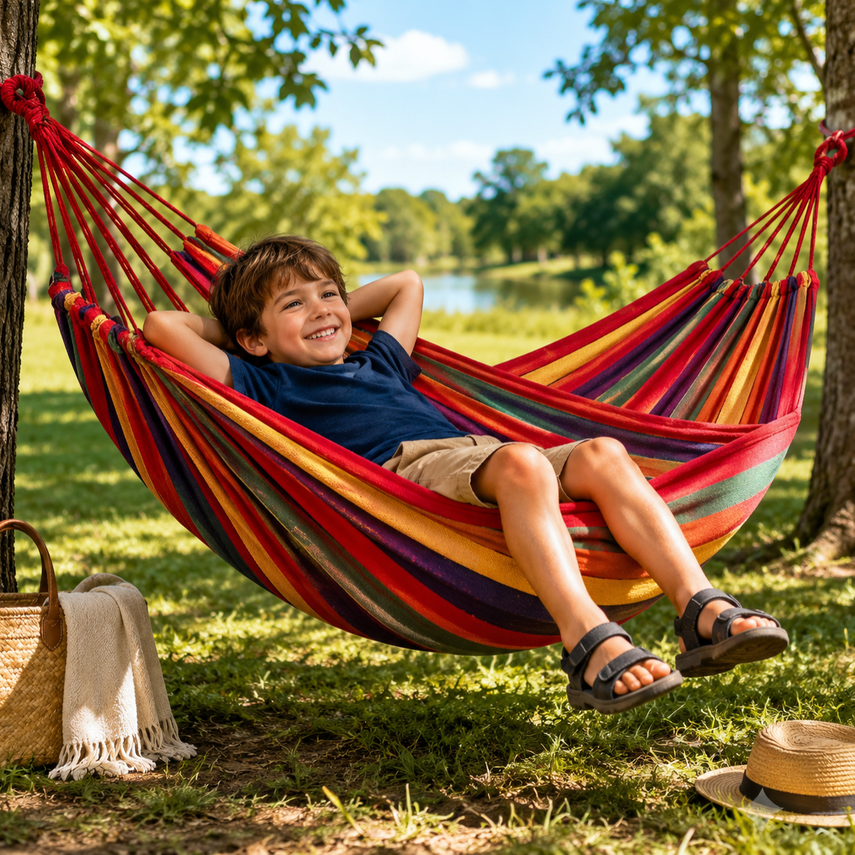 Camping Hammock Portable Outdoor Hanging Bed