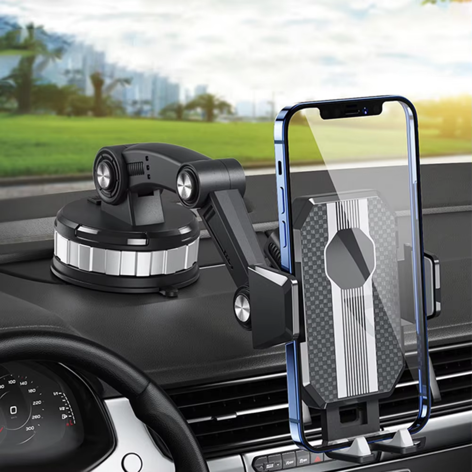 Car Phone Mount Holder with Suction Base