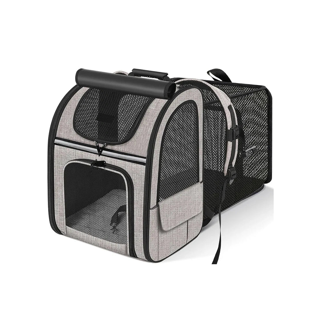 Expandable Cat Carrier Backpack with Breathable Mesh