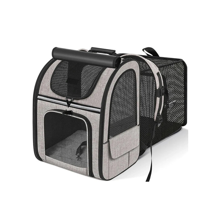 Expandable Cat Carrier Backpack with Breathable Mesh