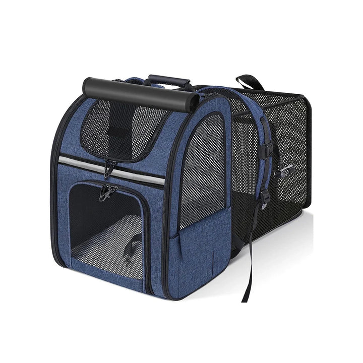 Expandable Cat Carrier Backpack with Breathable Mesh