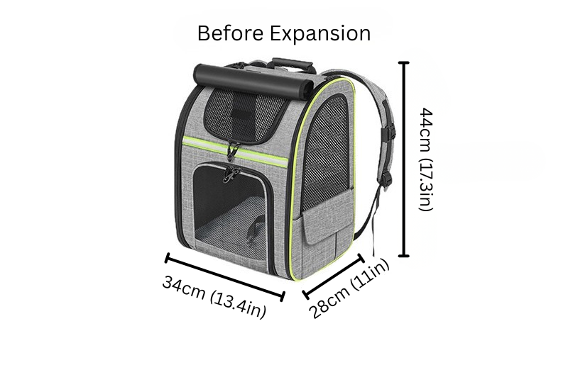 Expandable Cat Carrier Backpack with Breathable Mesh