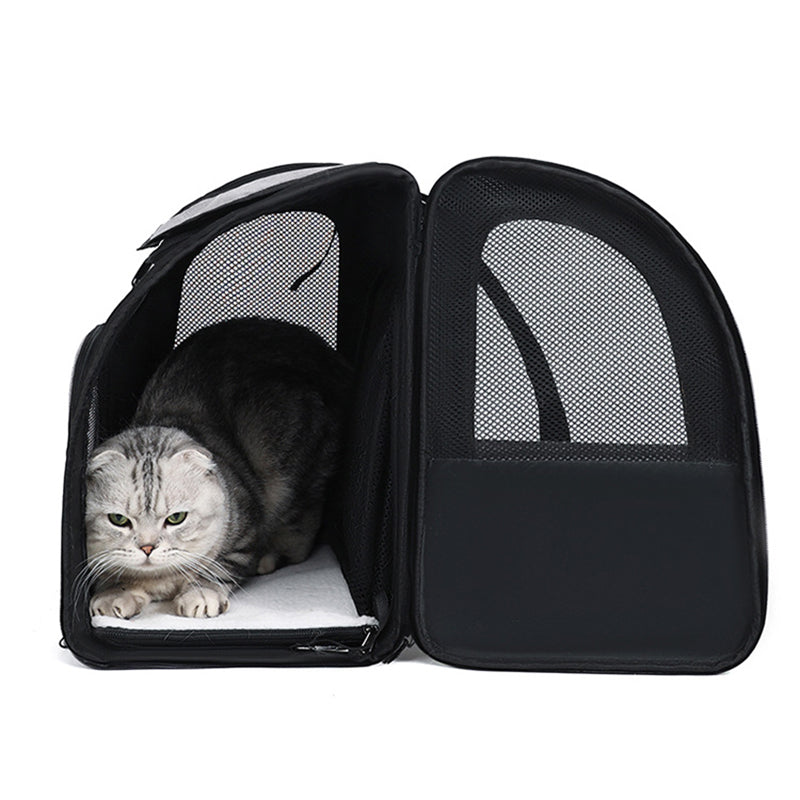 Expandable Cat Carrier Backpack with Breathable Mesh
