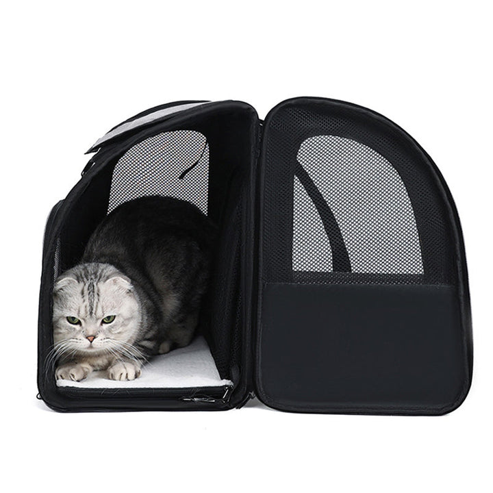 Expandable Cat Carrier Backpack with Breathable Mesh