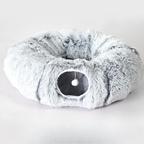 Plush Cat Tunnel Bed with Cozy Hideout Cave