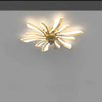 Ceiling Fan with LED Ceiling Light and Remote Control Flush Mount