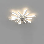 Ceiling Fan with LED Ceiling Light and Remote Control Flush Mount