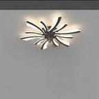Ceiling Fan with LED Ceiling Light and Remote Control Flush Mount