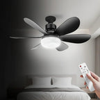 Ceiling Fan with LED Light and Remote Control