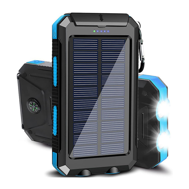 Solar Portable Power Bank Charger Mobile Phone Battery Pack