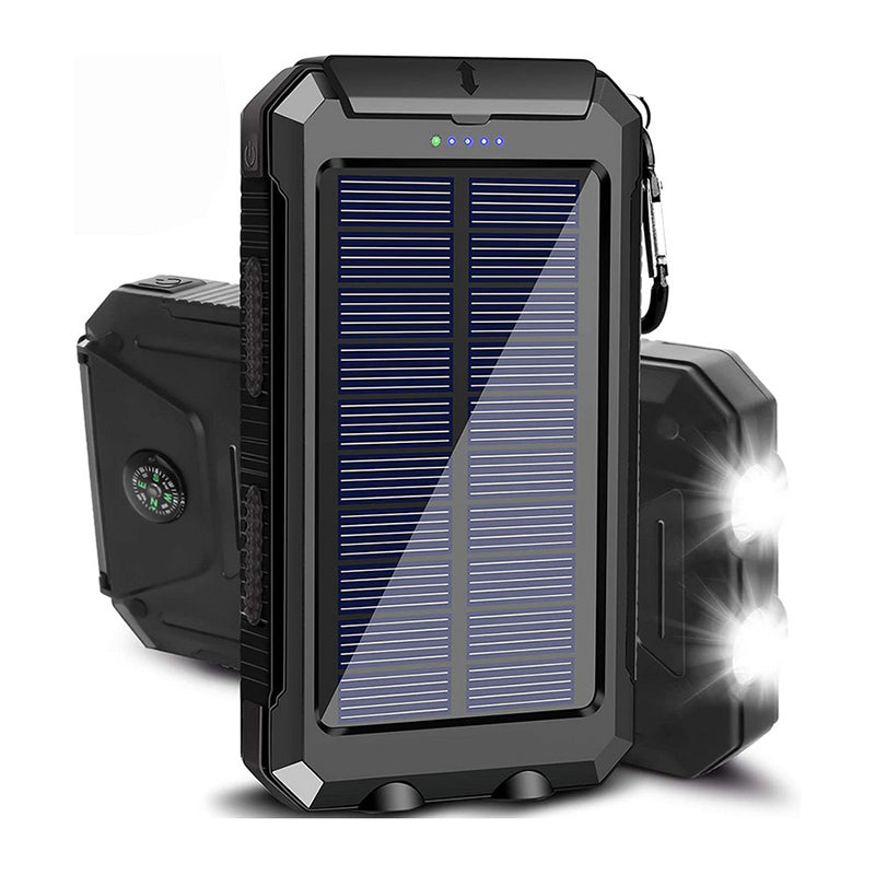 Solar Portable Power Bank Charger Mobile Phone Battery Pack
