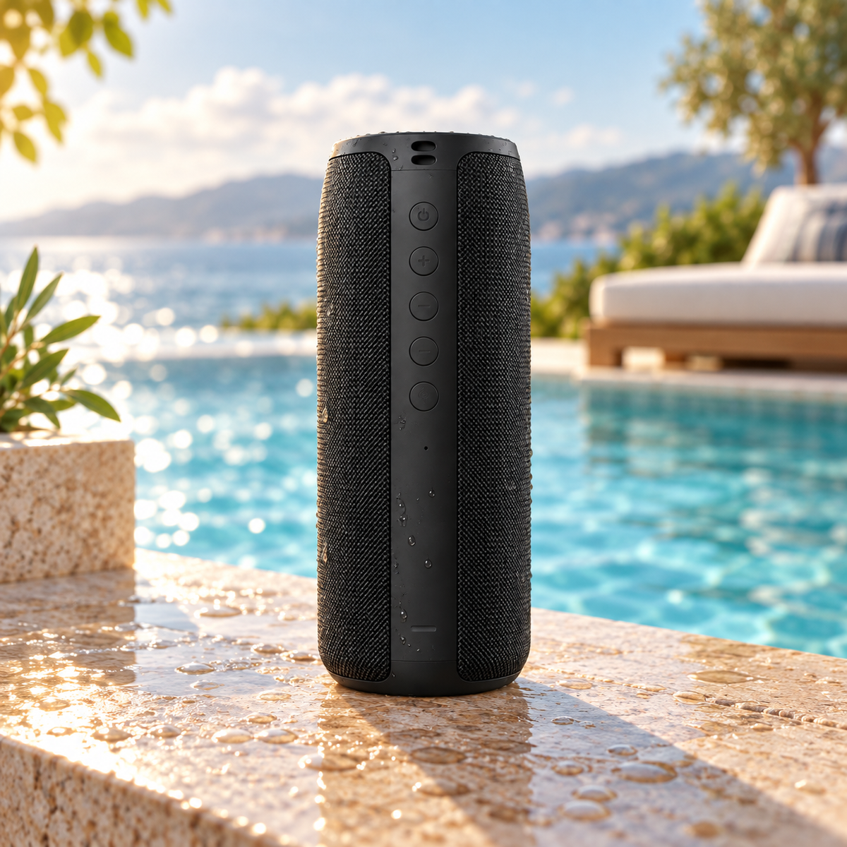 Waterproof Bluetooth Speaker Portable Wireless 360 Sound Compact