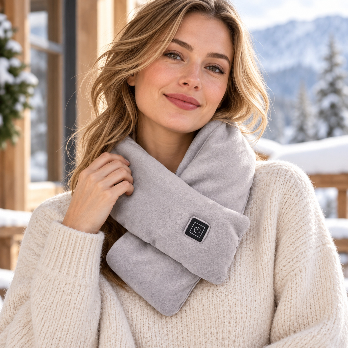 Heated Neck Wrap Rechargeable Heated Scarf for Winter Warmth