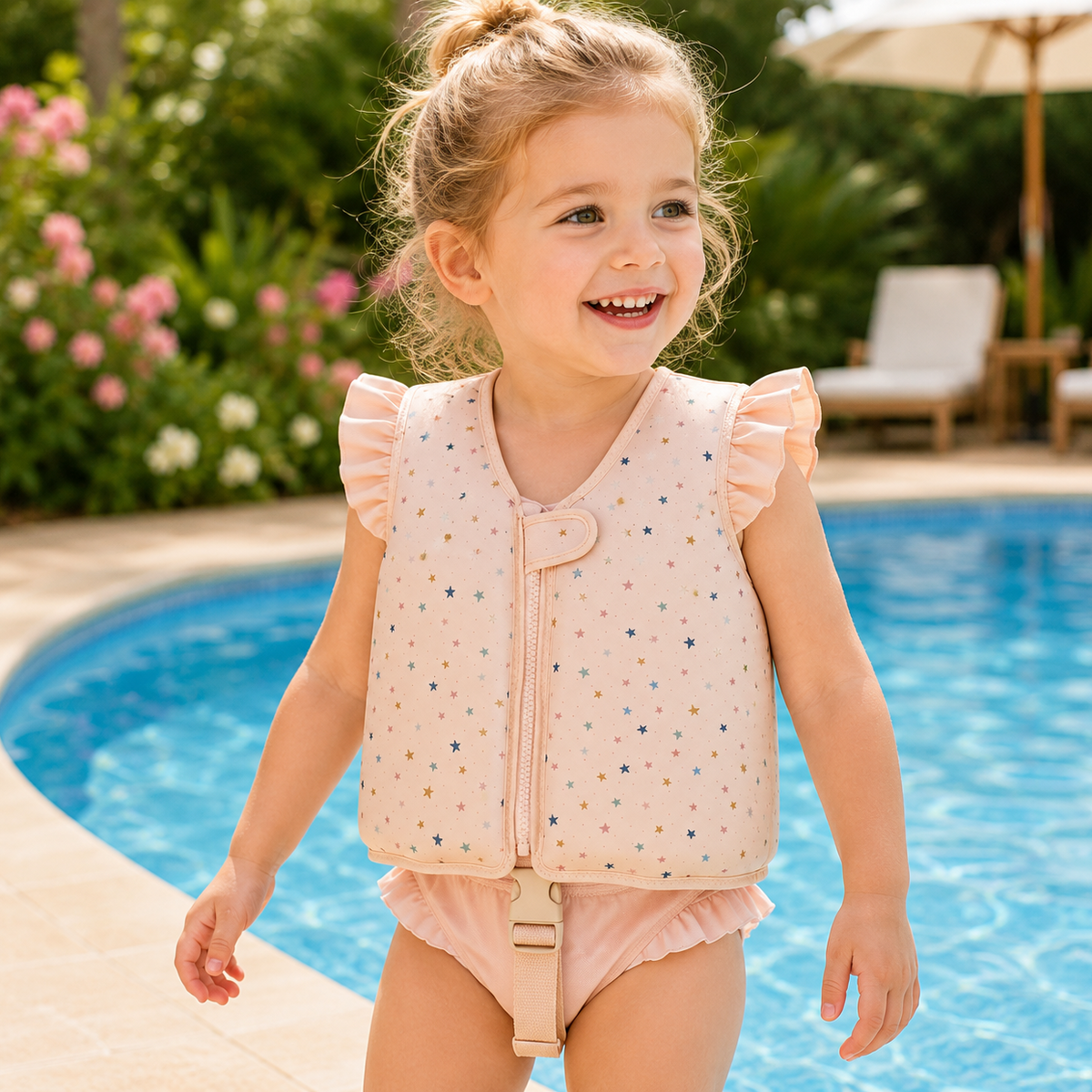 Children's Adjustable Life Jacket Swim Aid Vest