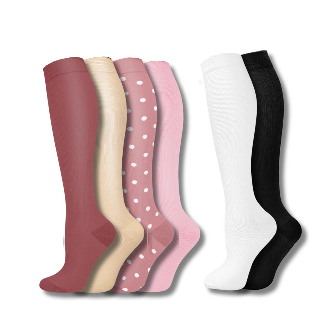 Compression Knee High Socks for Sports and Travel