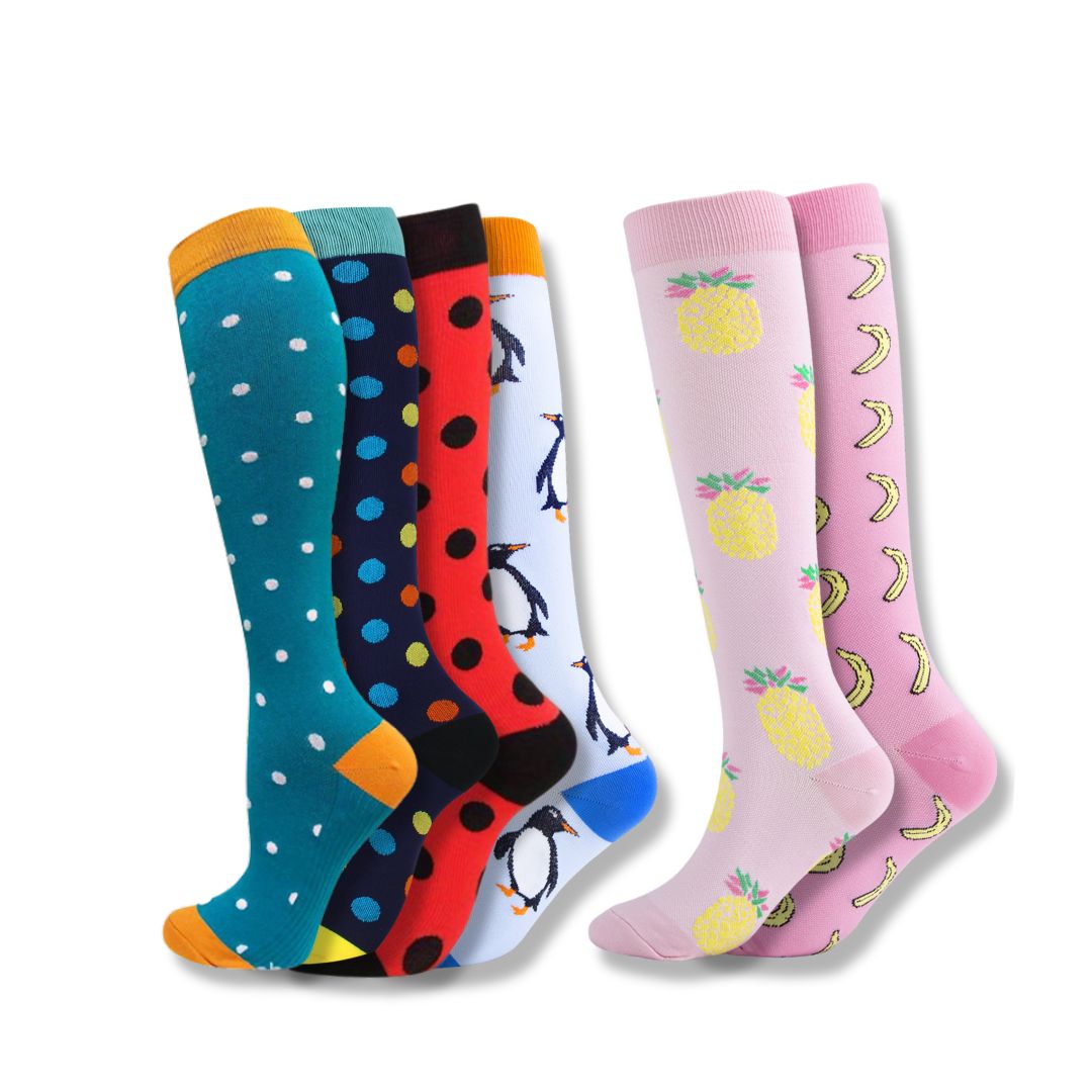 Compression Knee High Socks for Sports and Travel