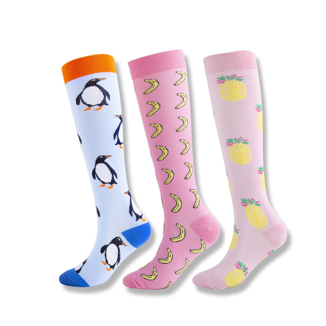 Compression Knee High Socks for Sports and Travel