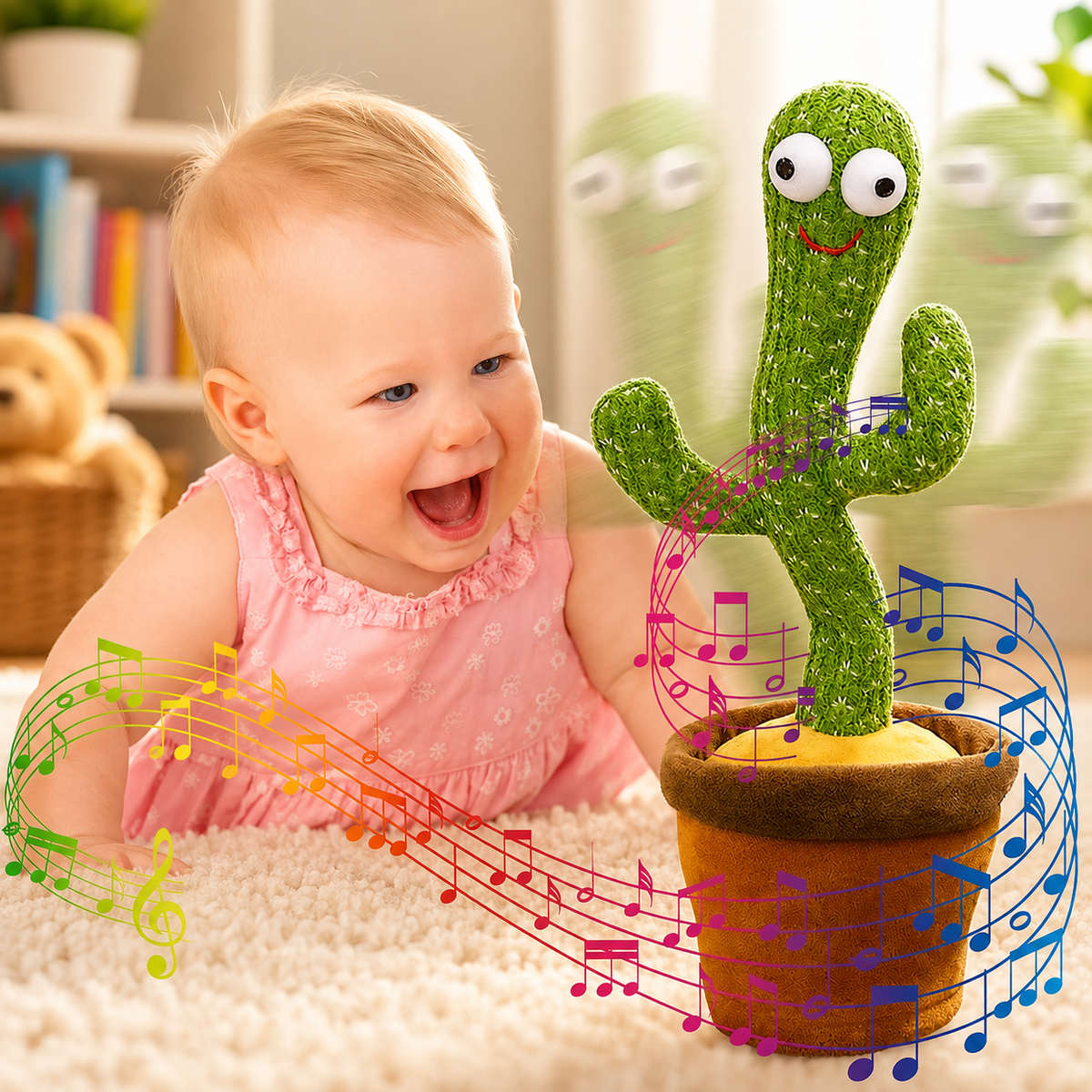 Dancing Talking Cactus Toy Interactive Musical Kids Toy