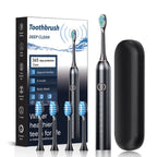 Electric Toothbrush Travel Set with Timer and Travel Case