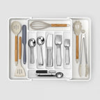 Expandable Cutlery Drawer Organizer with Adjustable Compartments