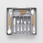 Expandable Cutlery Drawer Organizer with Adjustable Compartments