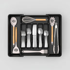 Expandable Cutlery Drawer Organizer with Adjustable Compartments