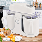 Ice Cream Maker Double Bowl Automatic Yogurt Sorbet Machine