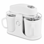 Ice Cream Maker Double Bowl Automatic Yogurt Sorbet Machine