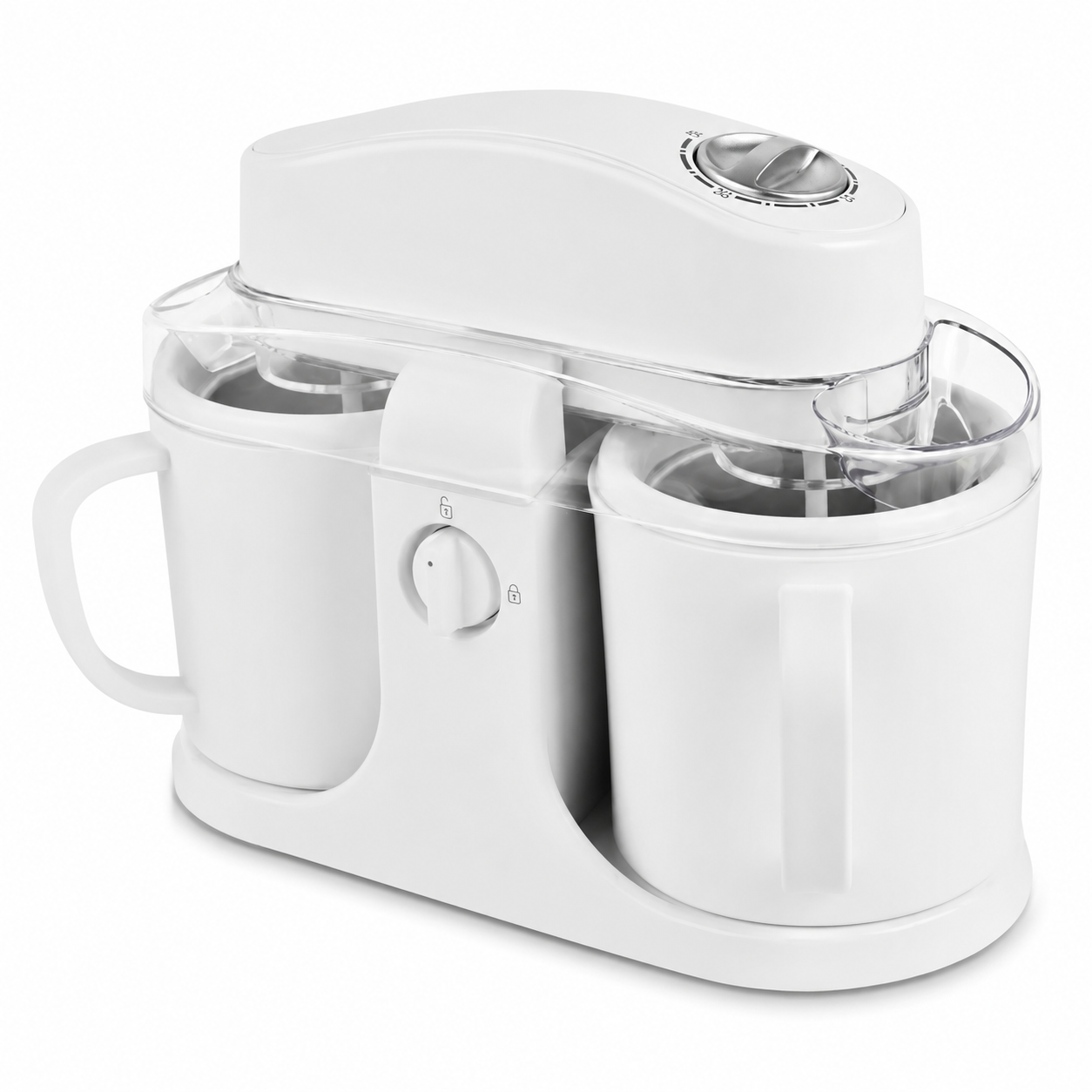 Ice Cream Maker Double Bowl Automatic Yogurt Sorbet Machine