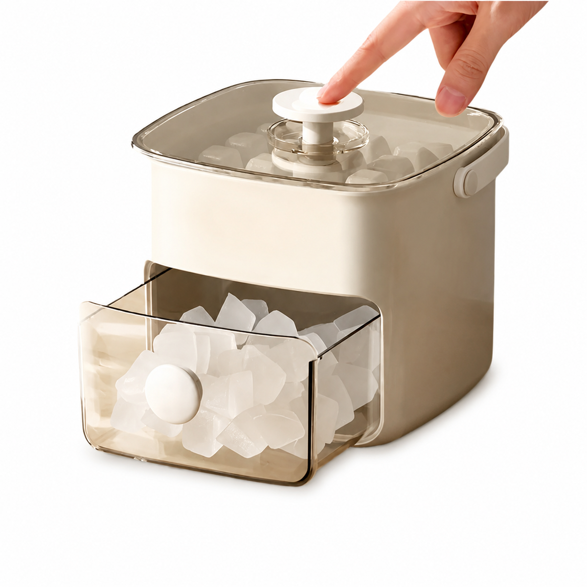 Ice Cube Maker Machine with Ice Cube Storage Container Drawer