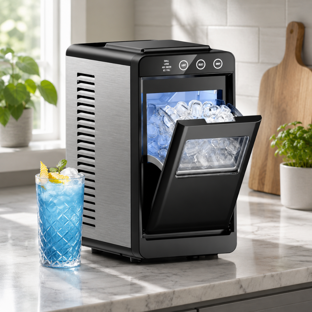 Ice Maker Machine with Three Ice Cube Sizes