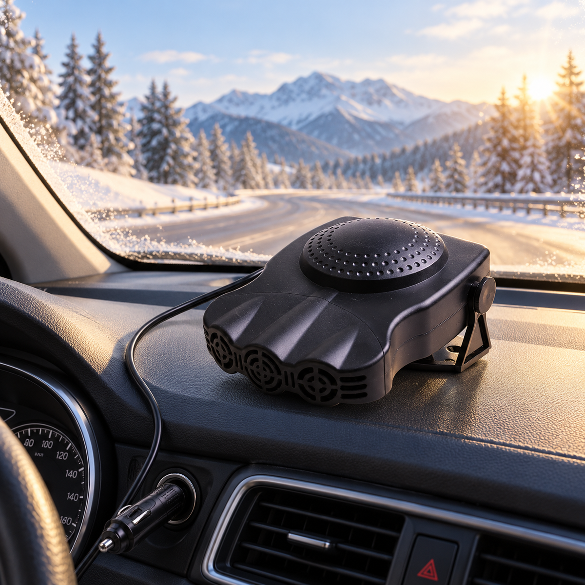 Portable Car Heater 12V Plug In Windscreen Defroster Demister