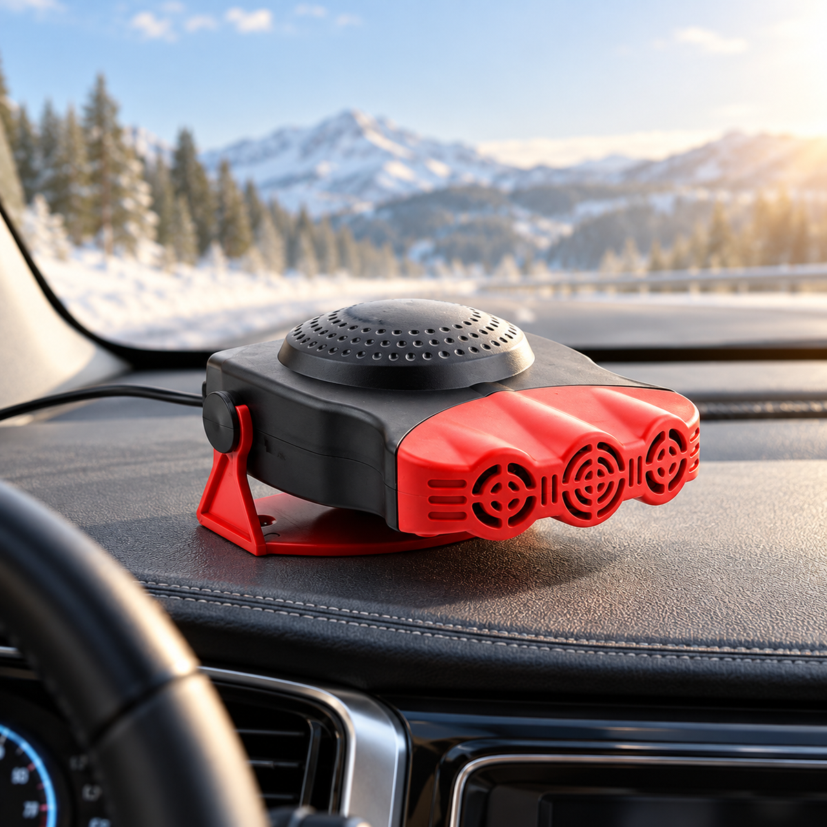 Portable Car Heater 12V Plug In Windscreen Defroster Demister