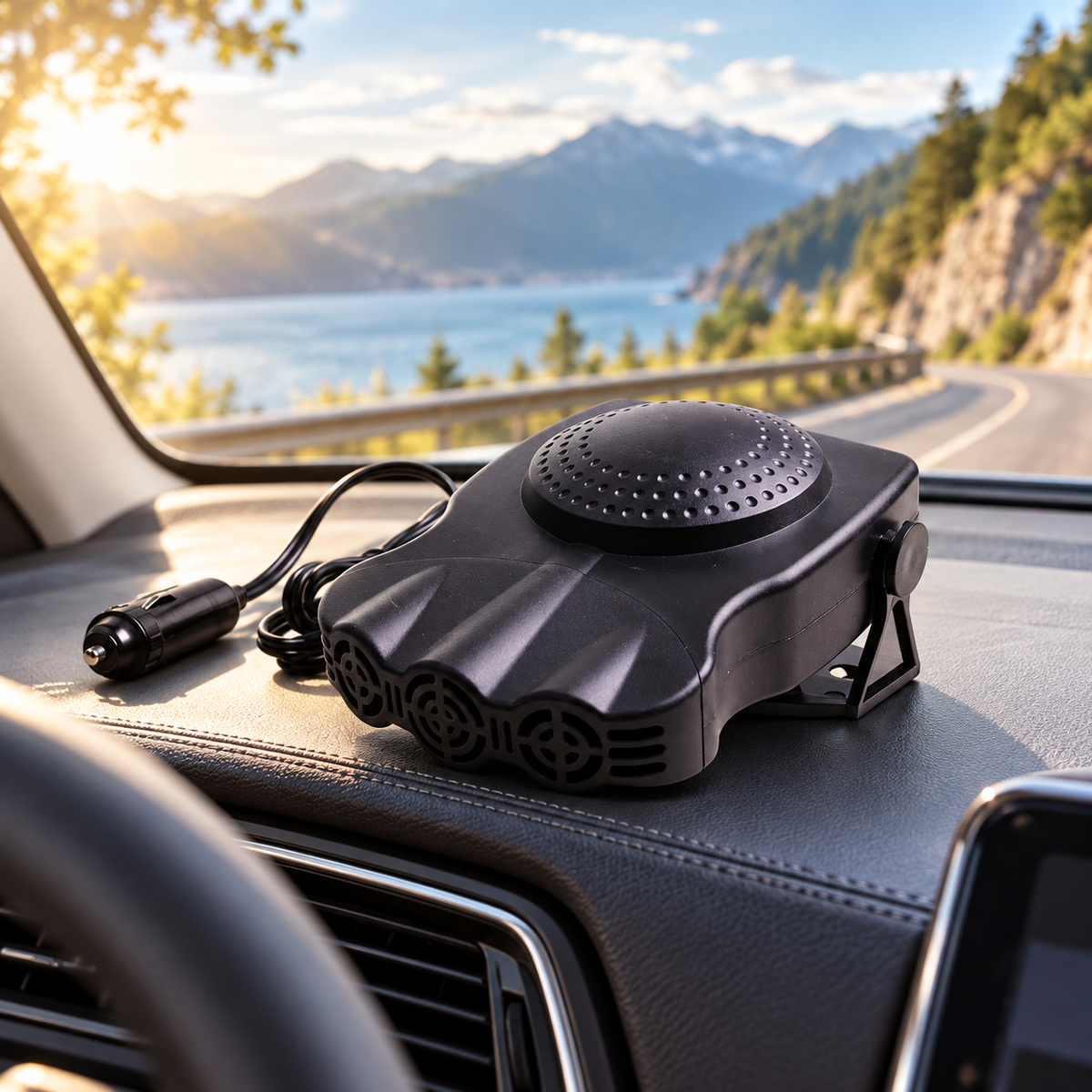 Portable Car Heater 12V Plug In Windscreen Defroster Demister