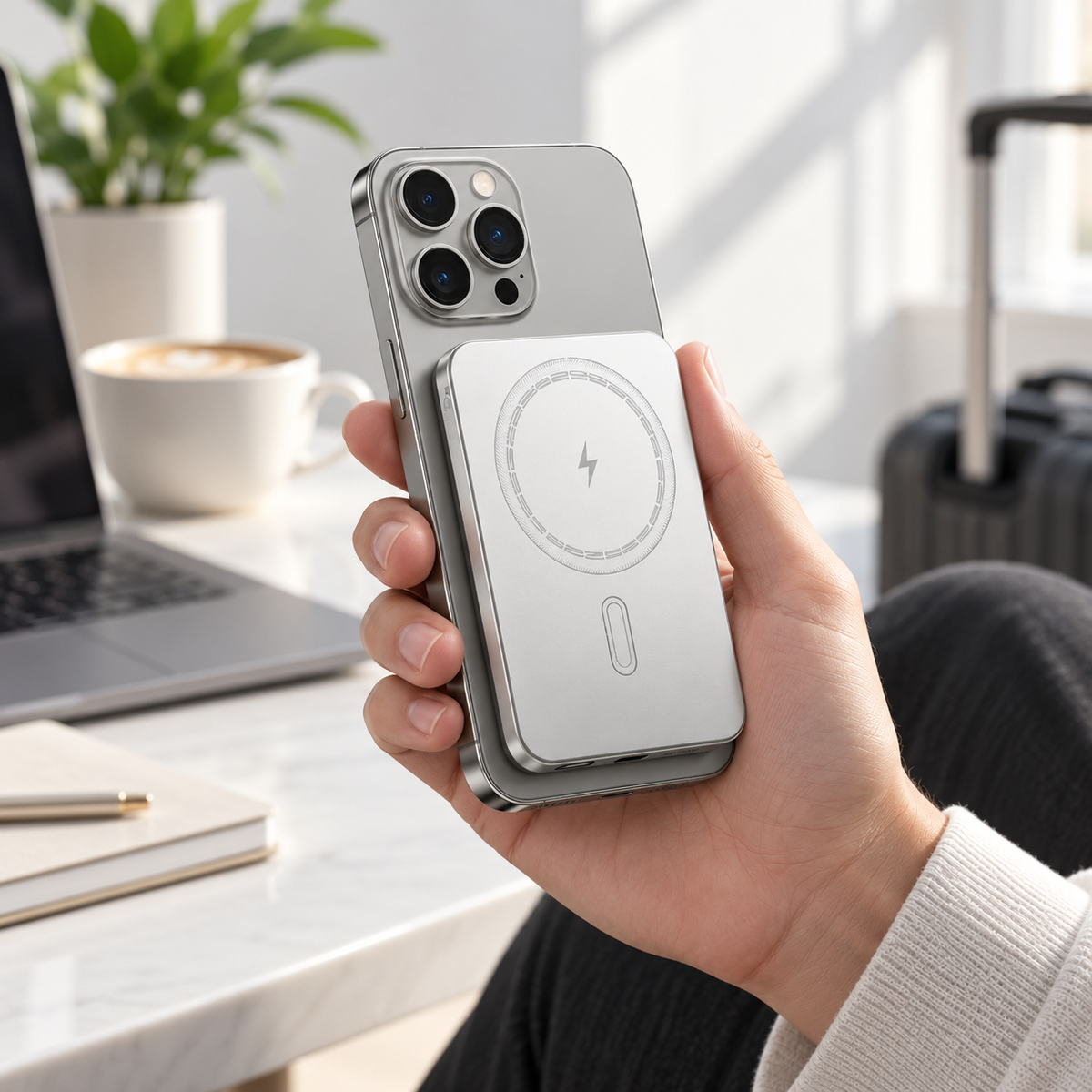 50000mAh Power Bank Magnetic Wireless Fast Charger PD 22.5W