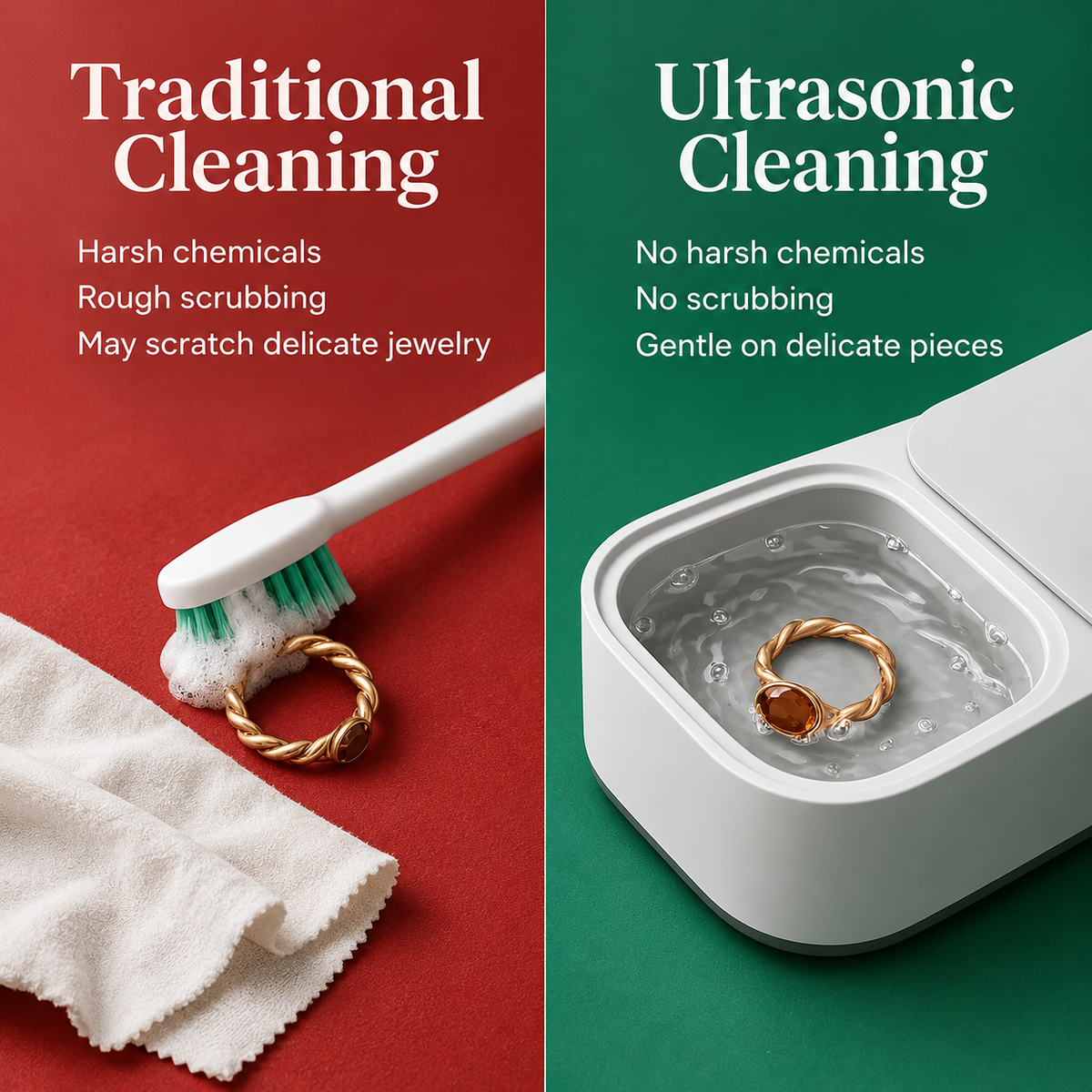 Ultrasonic Cleaner Machine for Jewellery Glasses Watches Dentures
